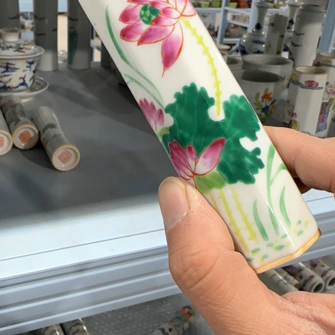 瓷片摆件手绘瓷器全部处理