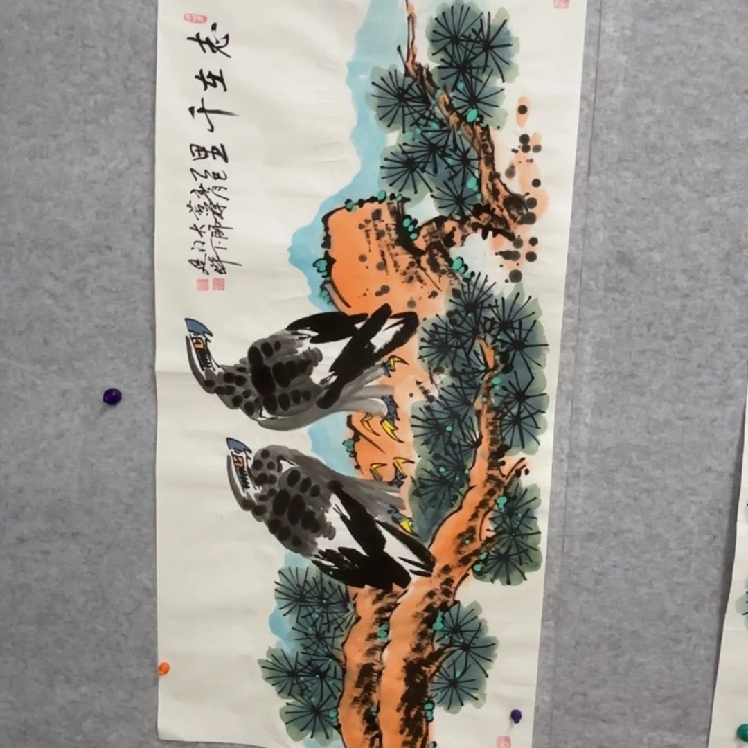 国画花鸟等多种鸟类的栖息地和