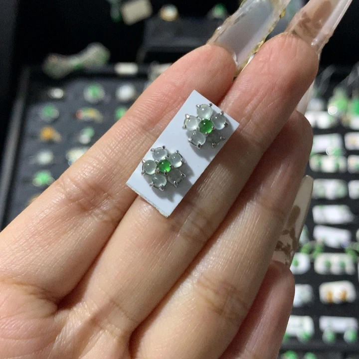 翡翠银S925镶嵌戒指