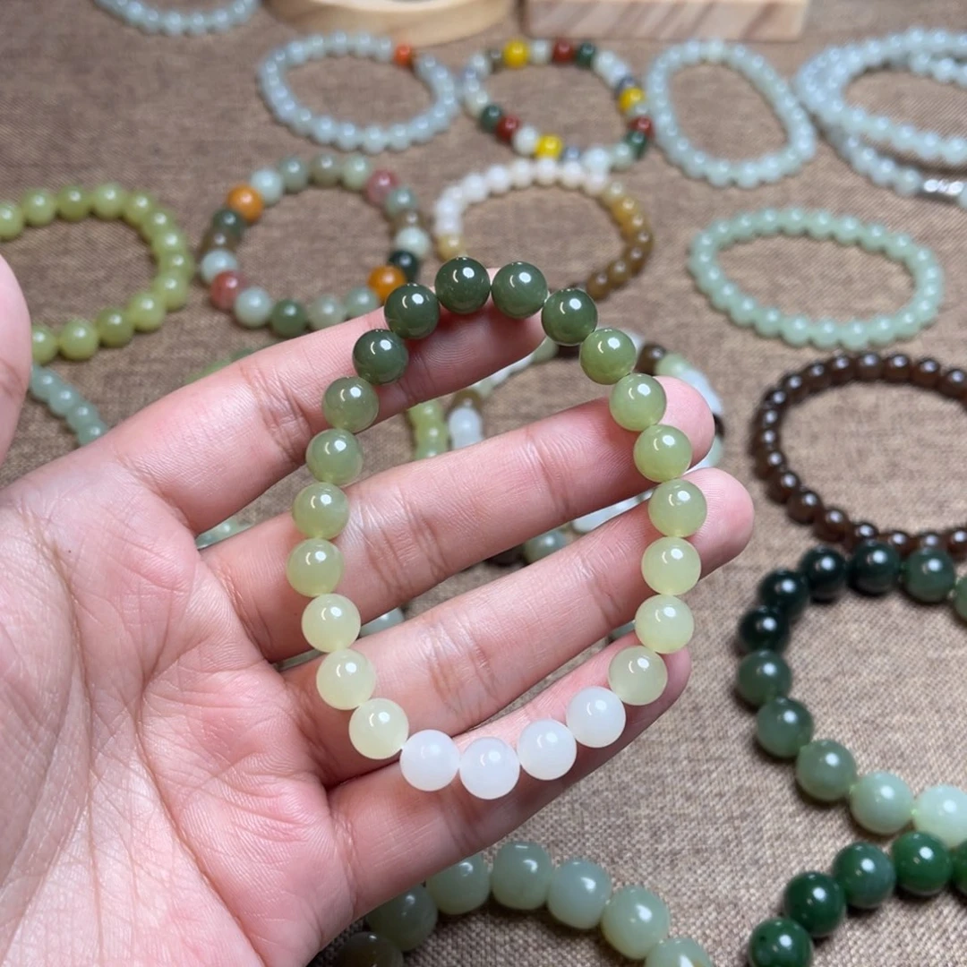 和田玉未镶嵌手链