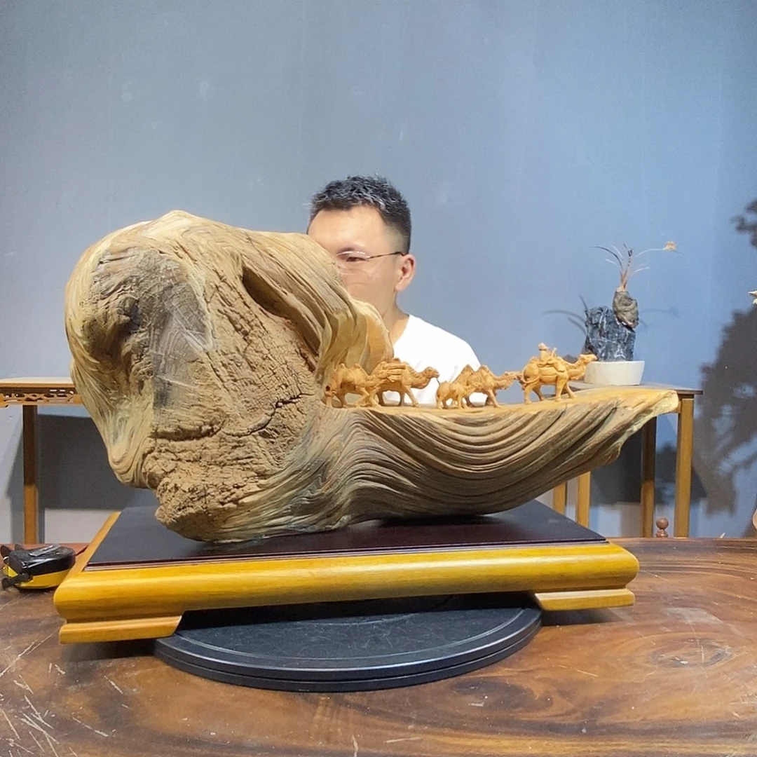 柏木木雕工艺品摆件