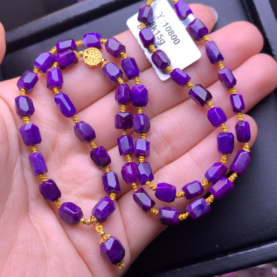 苏纪石（舒俱来）18K金镶嵌项链