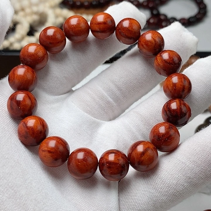 小叶紫檀手串/手链1.2芝麻点金星