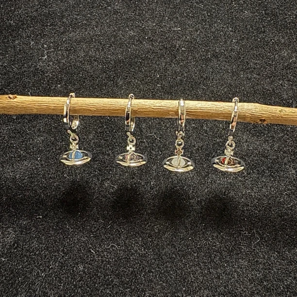 铜合金锆石耳饰 星球轨迹耳扣西太后耳扣小众轻奢气质百搭精致