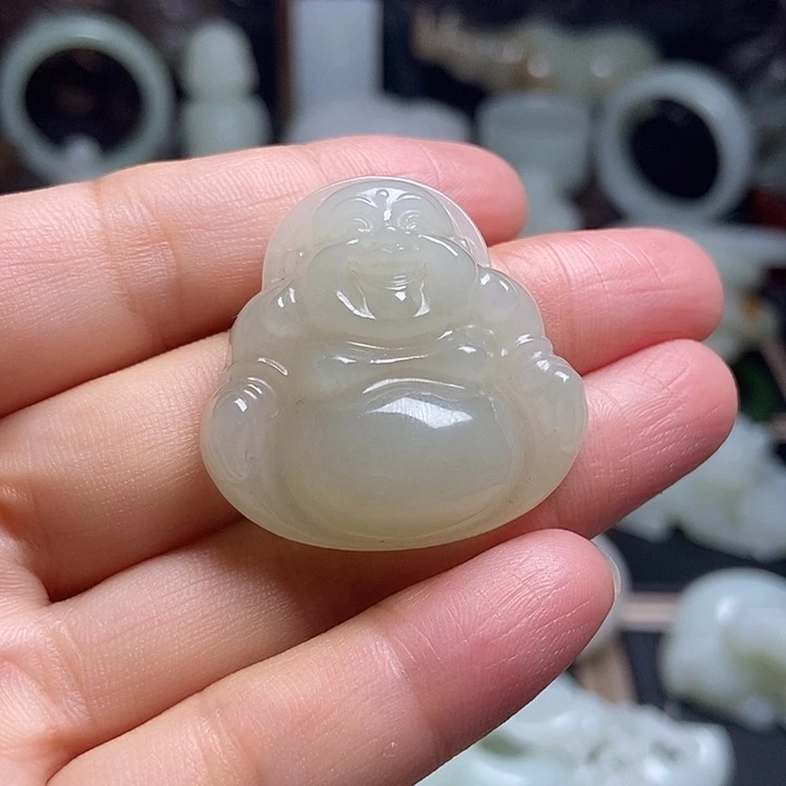 和田玉未镶嵌吊坠(不含链)