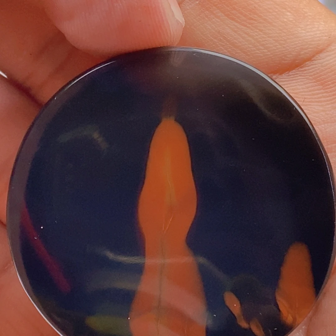 水***色玛瑙/玉髓未镶嵌吊坠(不含链)