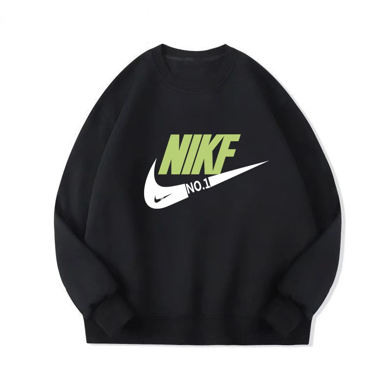 春秋保罗新款卫衣圆领男女同款情侣休闲套头印花长袖运动潮流百搭