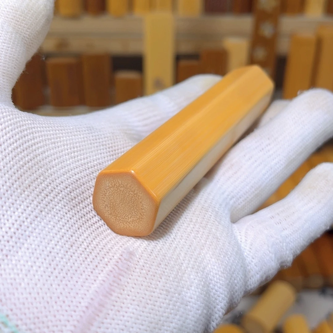 竹厚皮沉料六角一物一拍