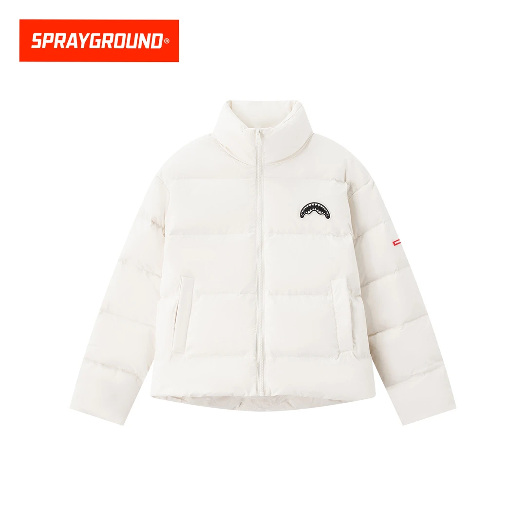 SPRAYGROUND鲨鱼嘴羽绒服立领保暖潮流宽松冬季美式HD WE141317