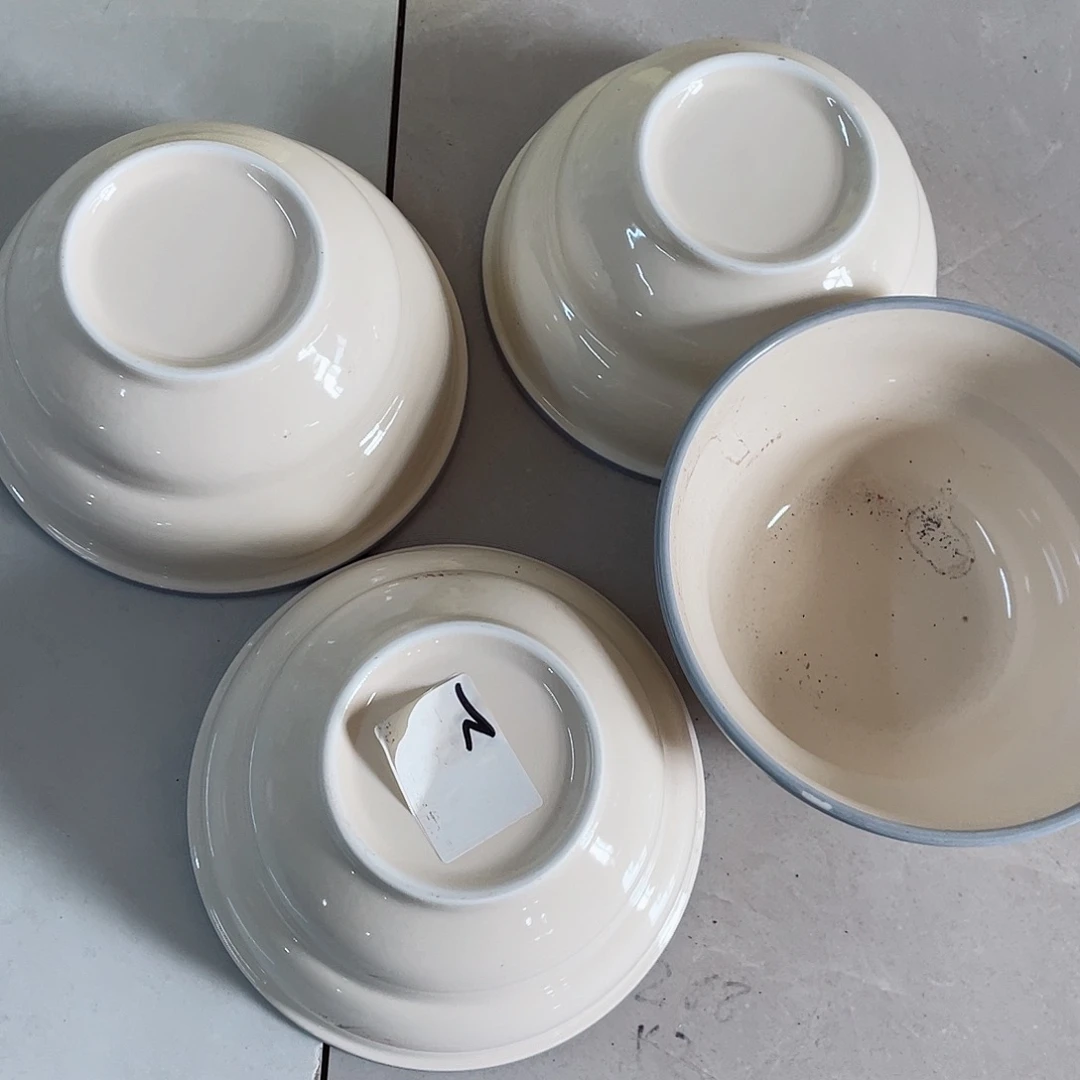 瓷片微瑕陶瓷餐具家用 六英寸 四个