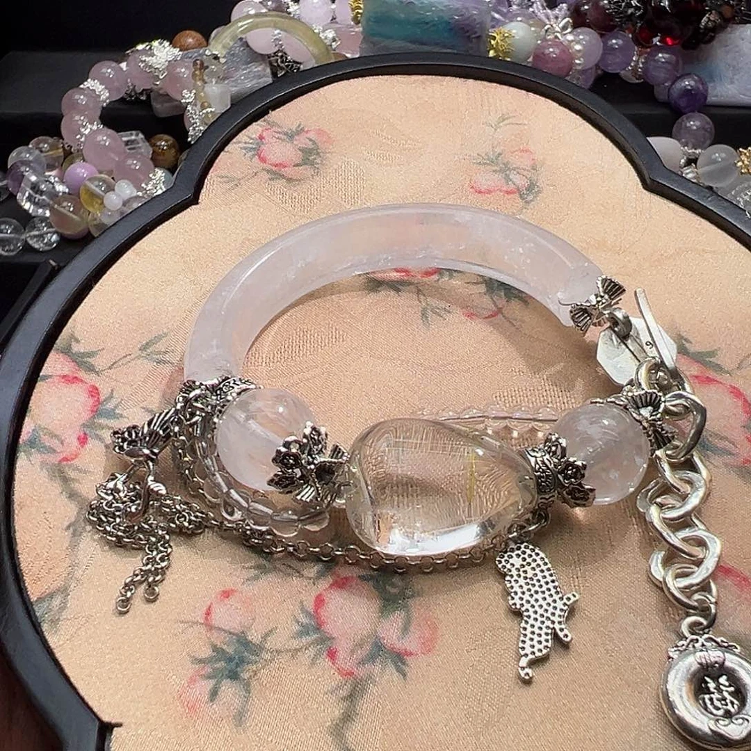 水晶未镶嵌手链水晶手链