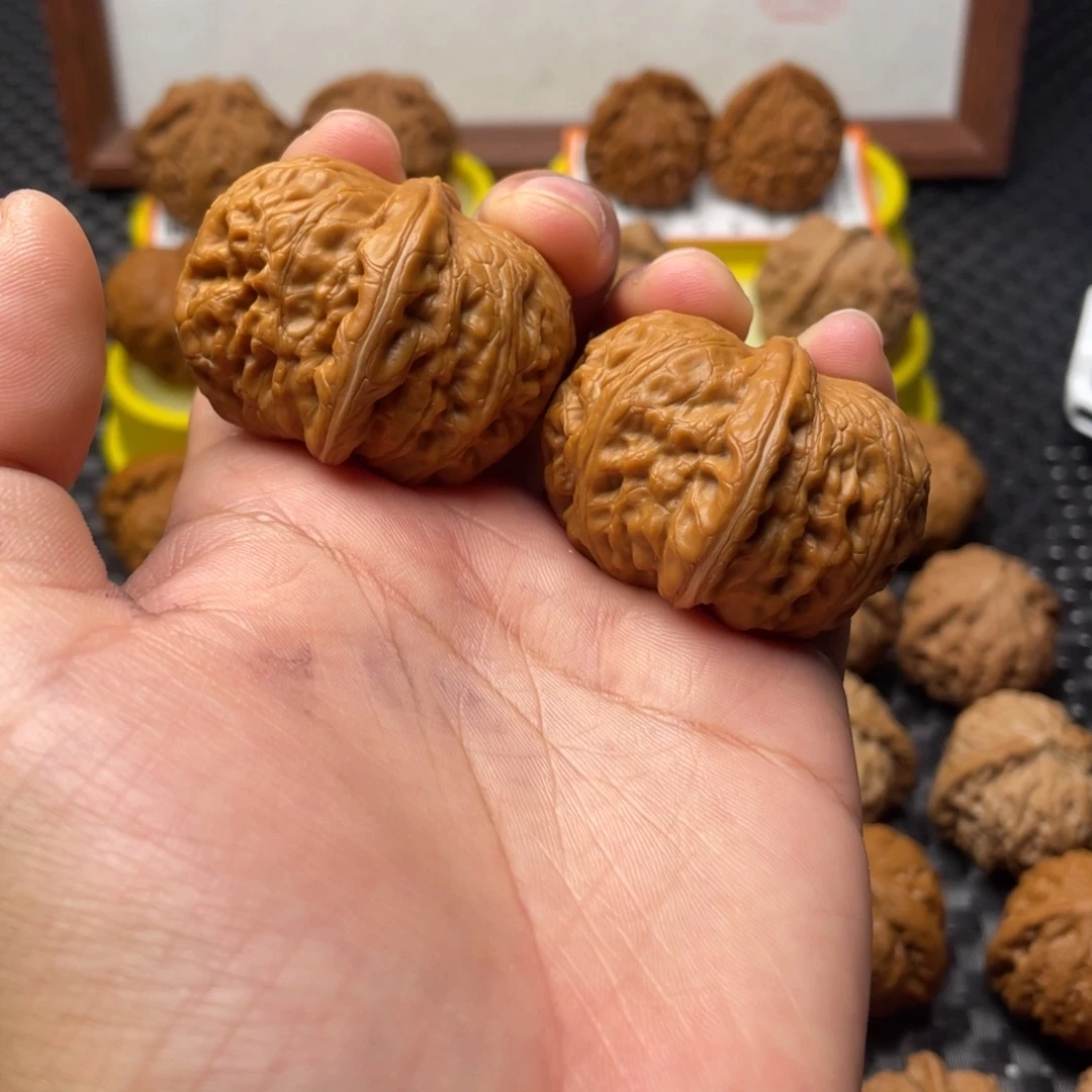 把件文玩核桃元宝43全打底