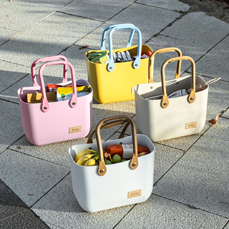 手提购物篮塑料大号超市买 菜篮子收纳筐郊游野餐篮水果零食收纳