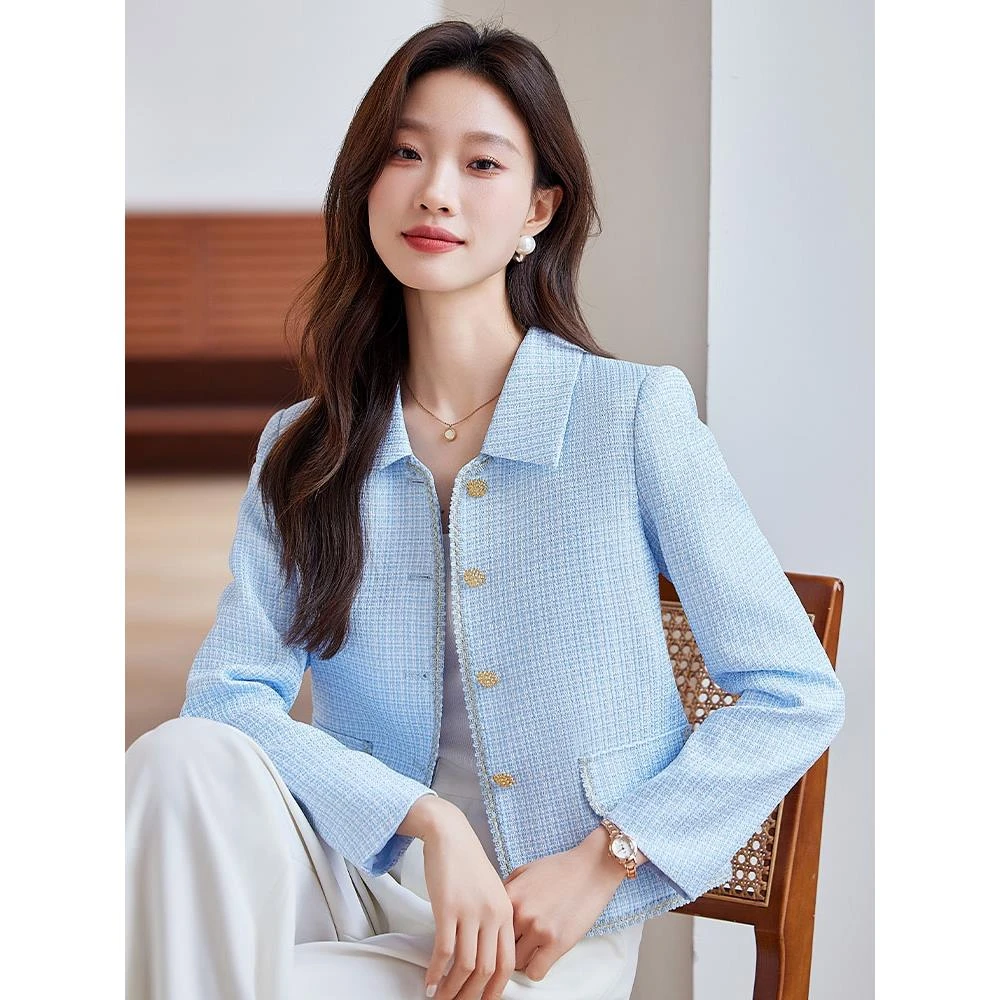 复古小香风外套女2025新款秋季长袖高级感气质洋气时尚小个子上衣