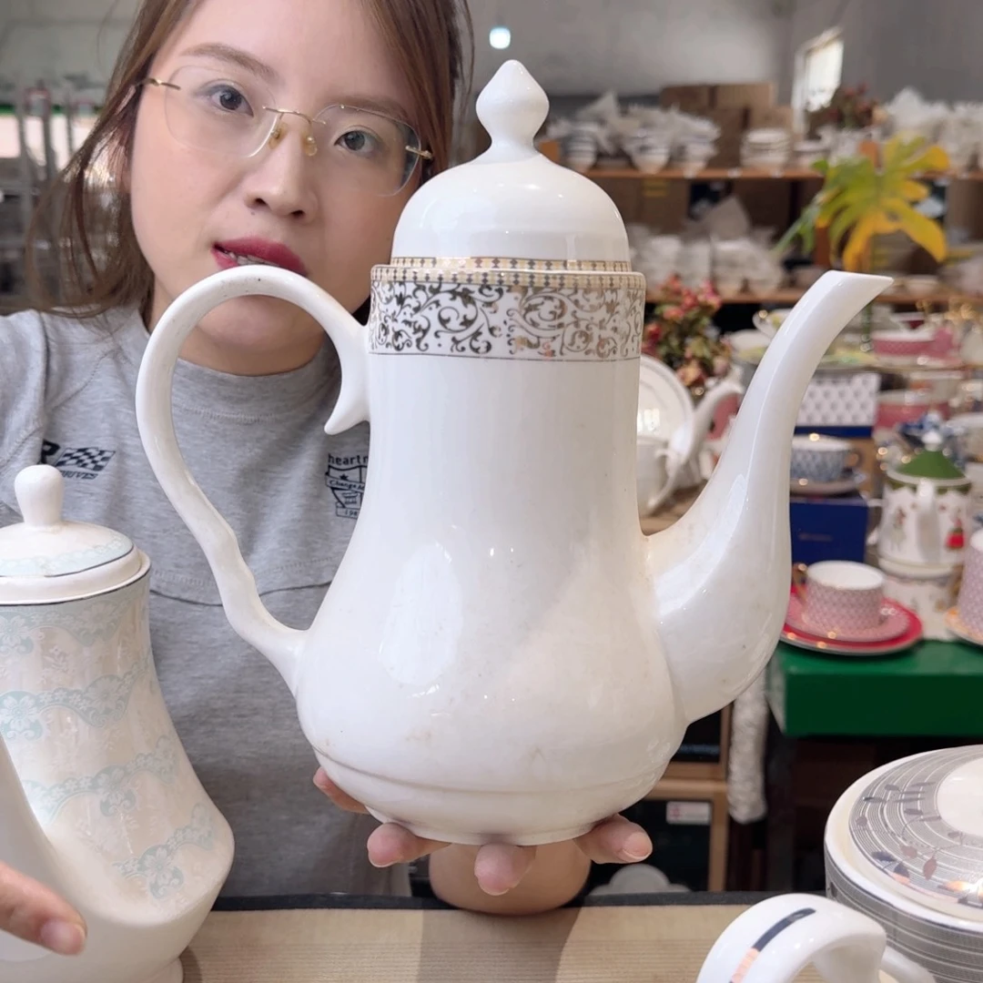 瓷茶壶外贸骨瓷微瑕