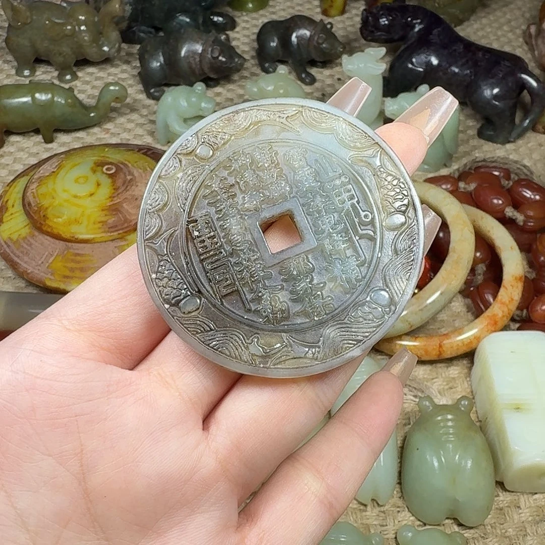 白玉菩提吊坠挂件