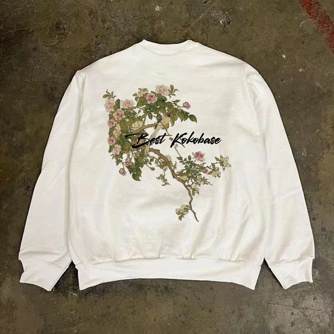 450克重！高级感秋冬季新款欧美式百搭宽松慵懒时髦风圆领卫衣男款