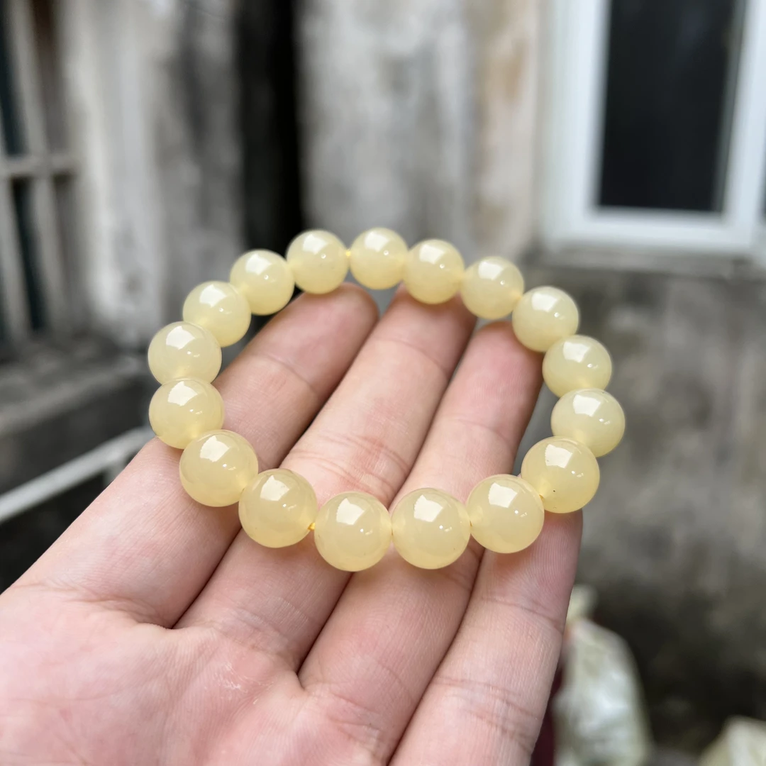 A729 黄口单圈12mm手串百搭