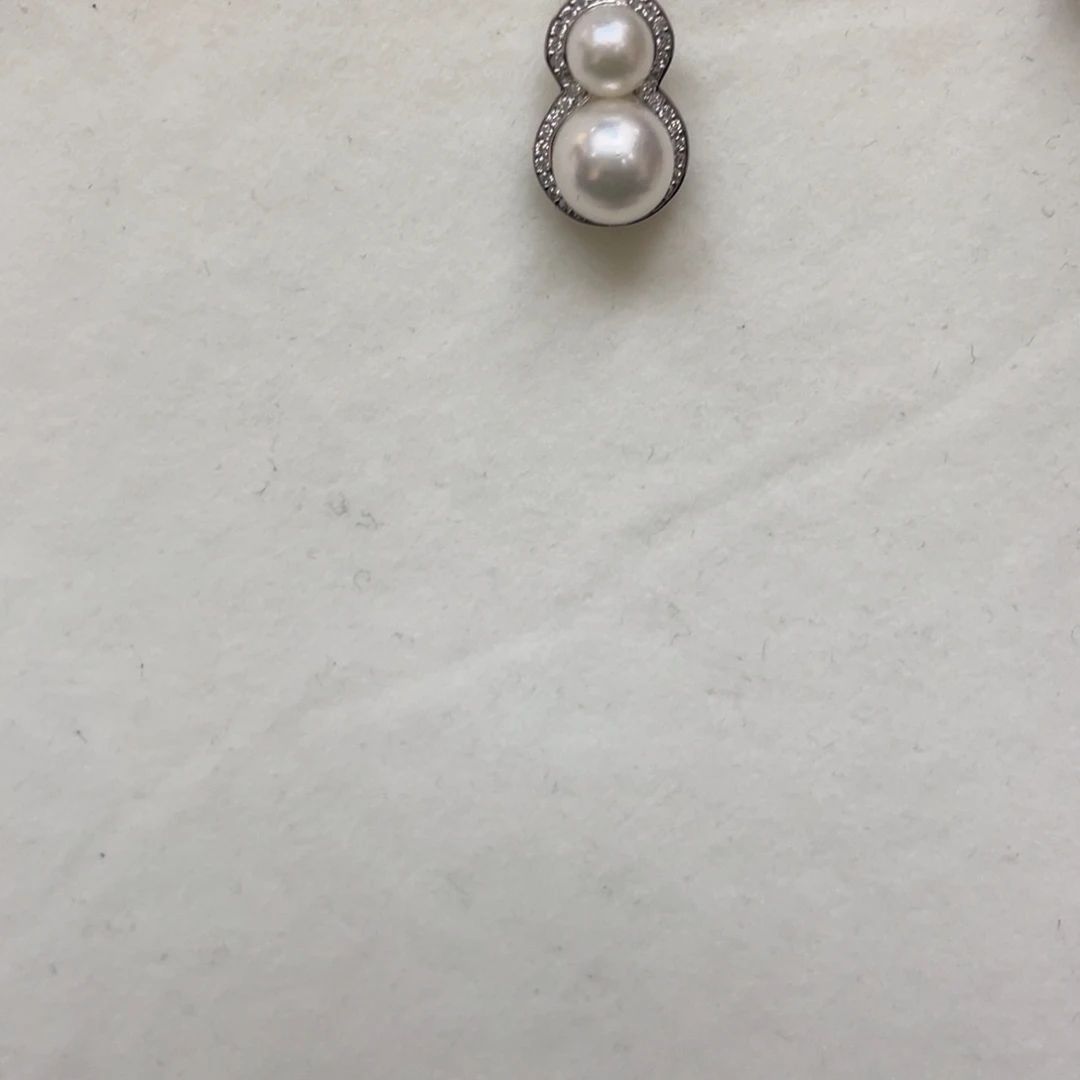 海水珍珠吊坠(不含链)银S925镶嵌