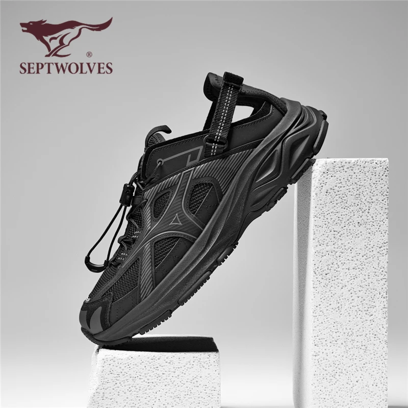 七匹狼溯溪鞋凉鞋2025四季男鞋透气运动鞋一脚蹬速干低帮户外9937