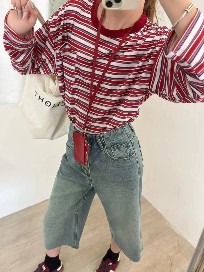 OL 超级百搭牛仔7分裤