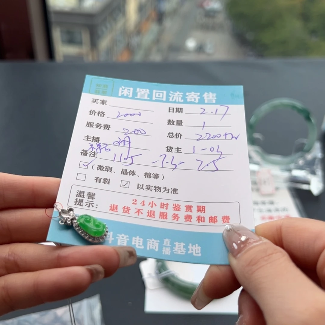 翡翠颈饰18K金镶嵌b****y