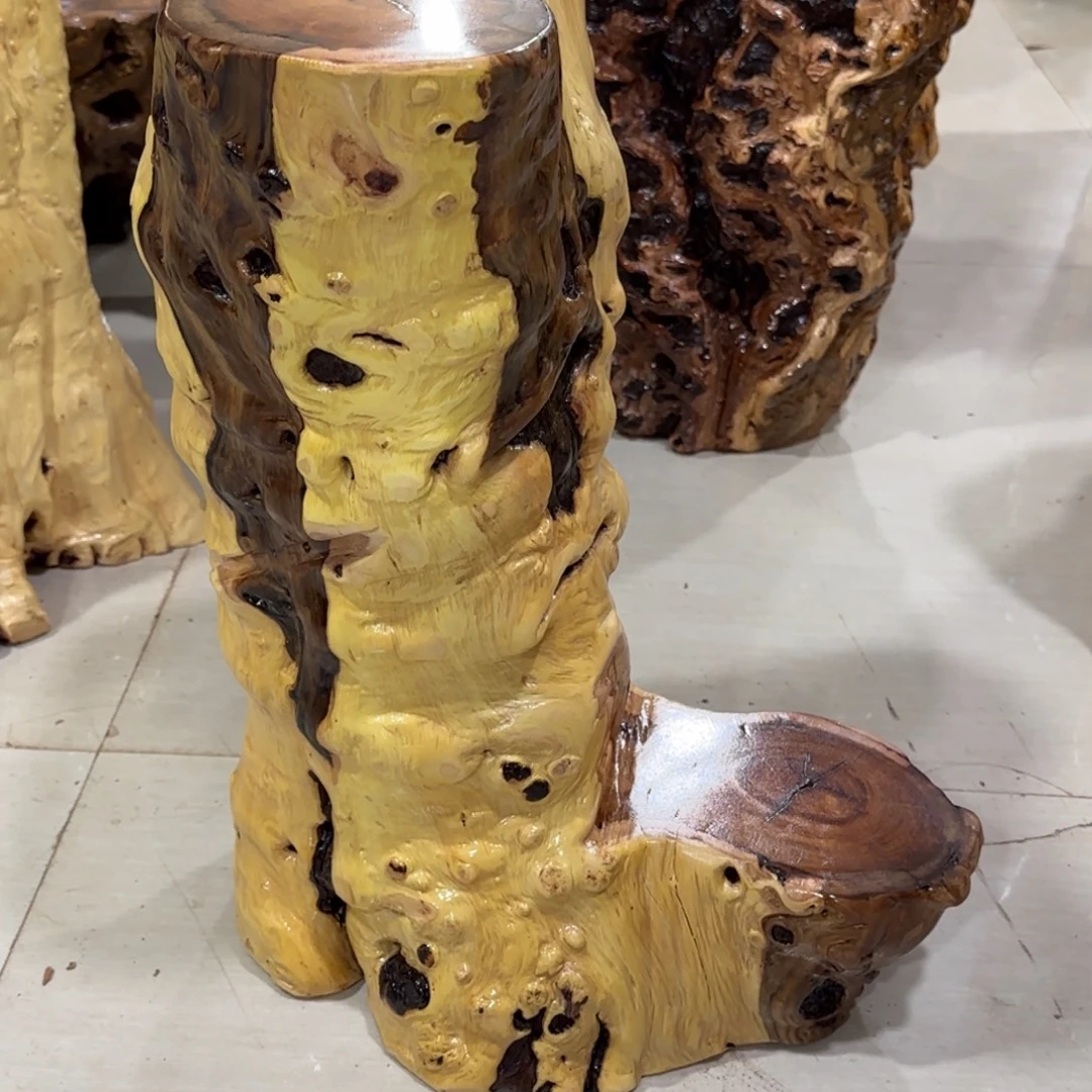 琳***琳龙纹鸡心枣木手工艺品