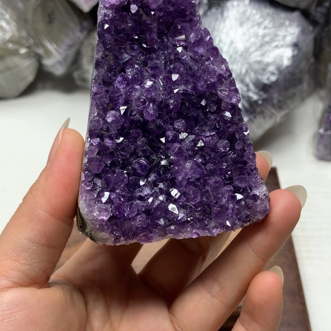 紫晶珠宝半成品银S925镶嵌紫水晶