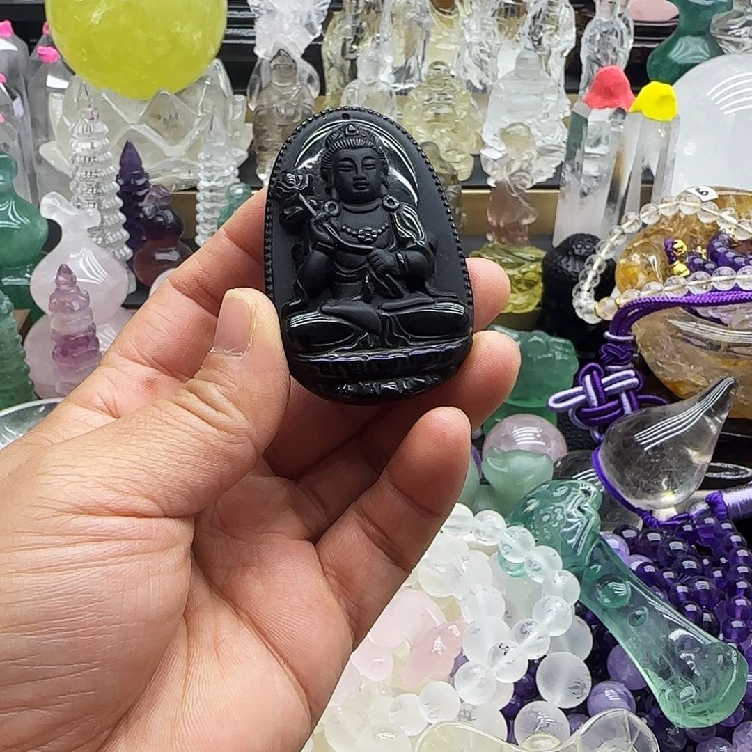 水晶车挂未镶嵌摆件