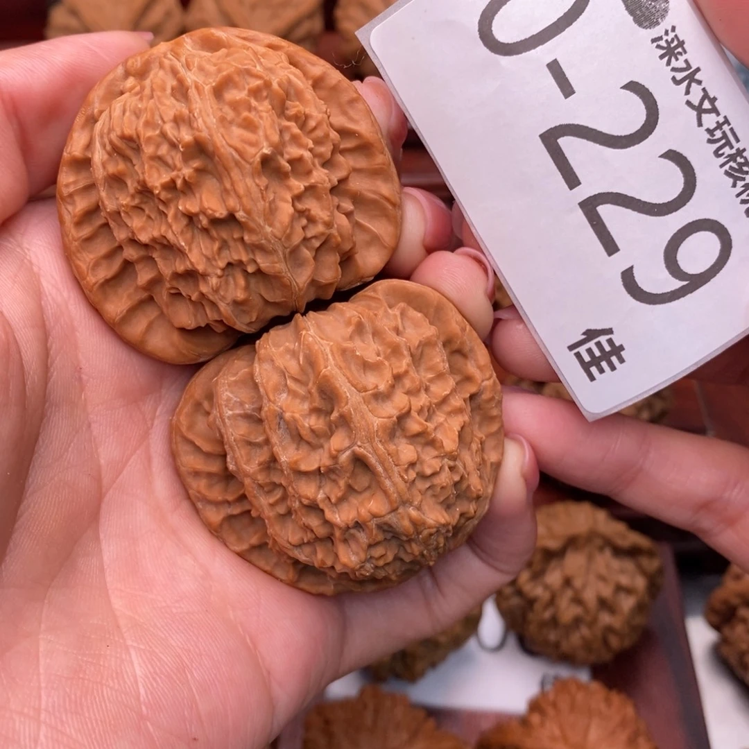 文玩核桃把件44闷白