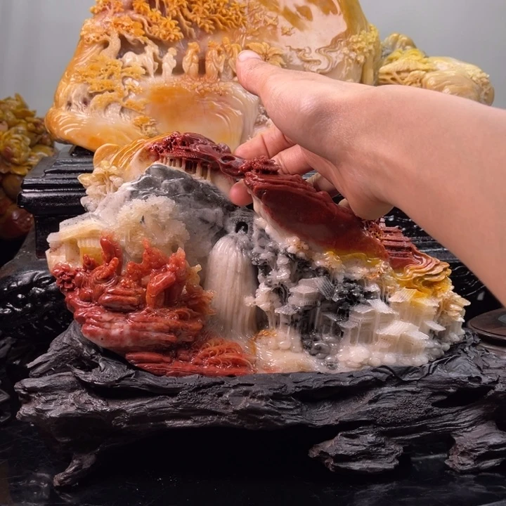 寿山石浴**生富春山居图