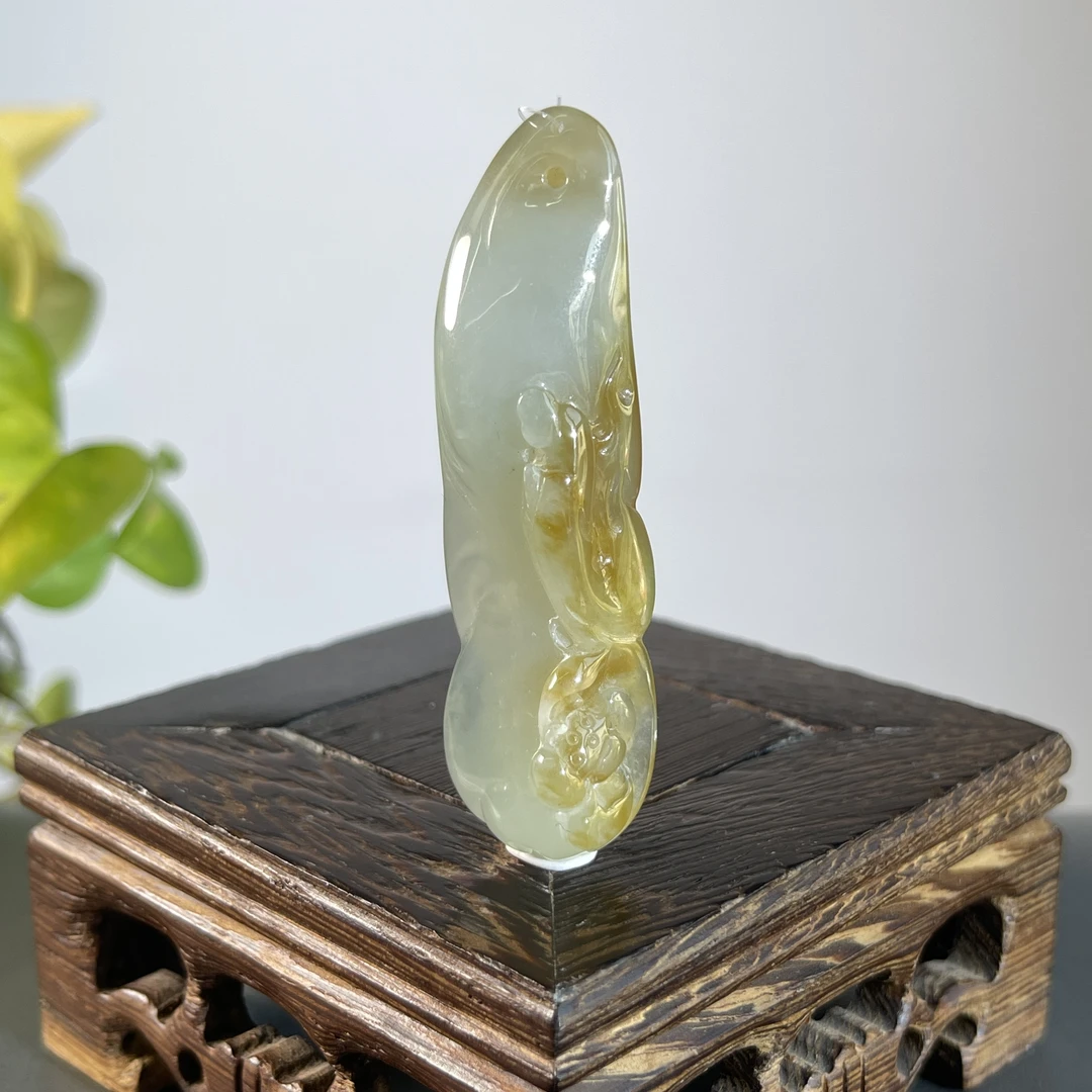 JCA25-72   天然缅甸A货翡翠  悟道