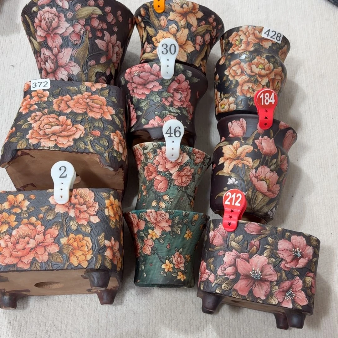 宗***）紫砂花盆陶瓷诺肉花盆精品
