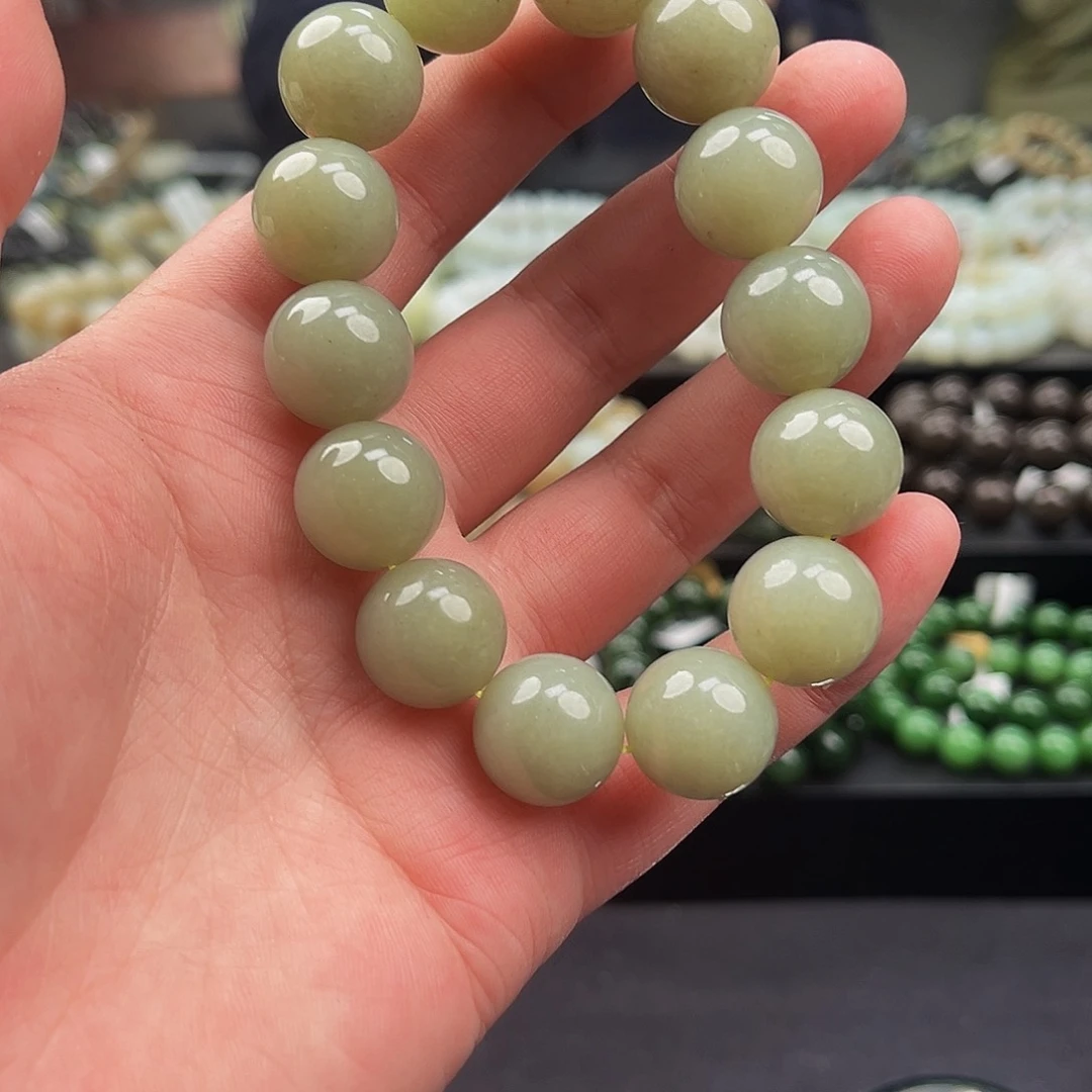 和田玉手串未镶嵌