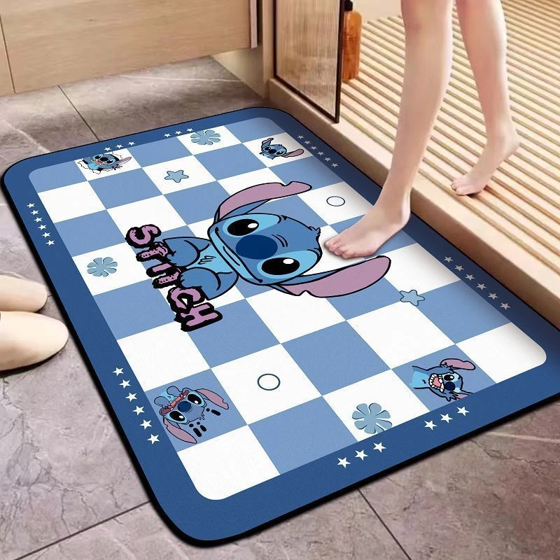 家用硅藻泥卫生间地垫速干浴室吸水防滑垫脚垫耐脏好打理地垫