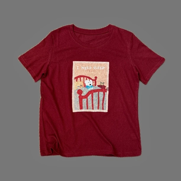 Rita's Choice夏季复古休闲圆领小狗短袖T9911