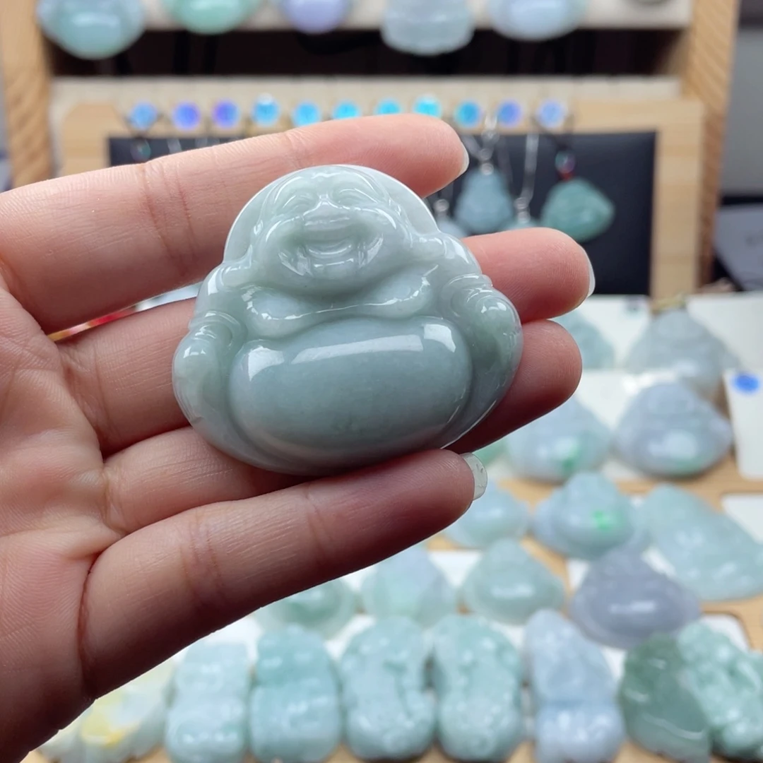 颈饰未镶嵌翡翠42尺寸佛公厚装