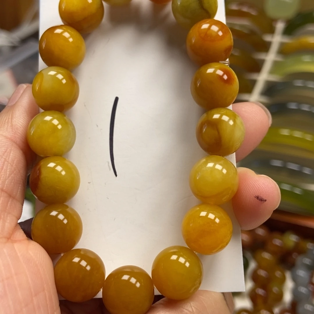 蛇纹石玉手串未镶嵌