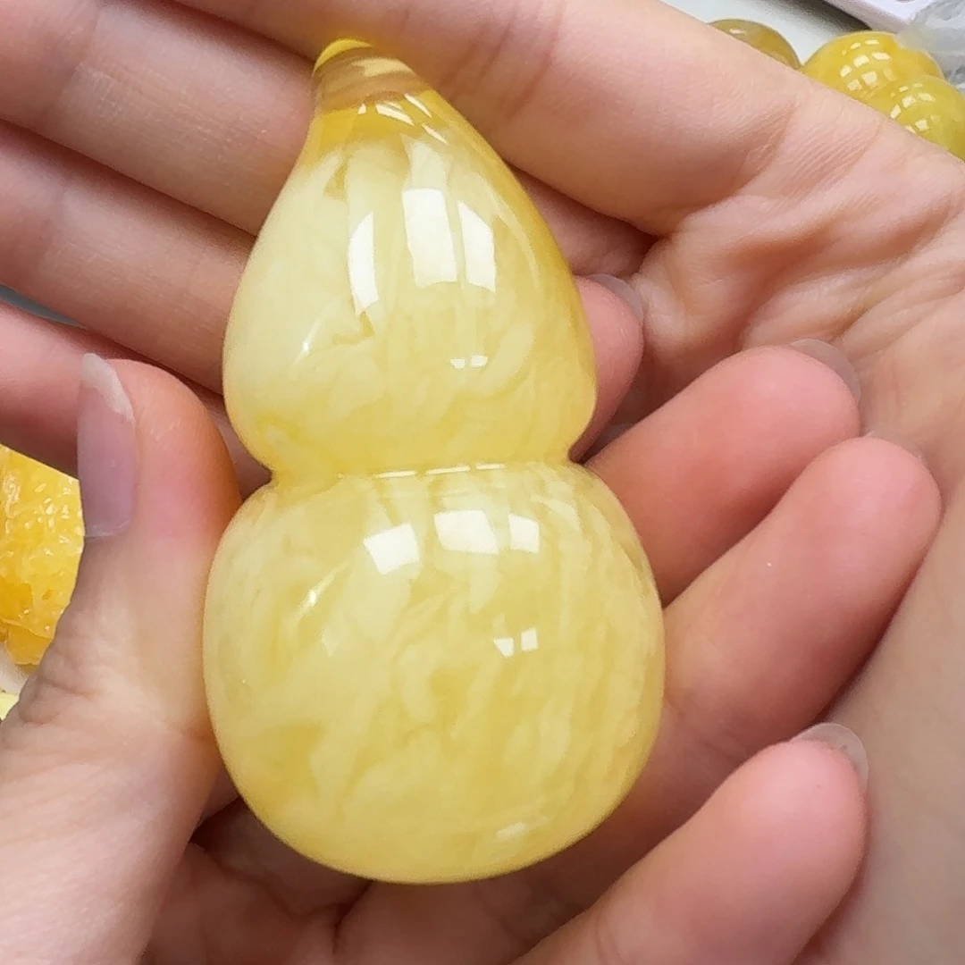 未镶嵌琥珀珠宝奇石葫芦
