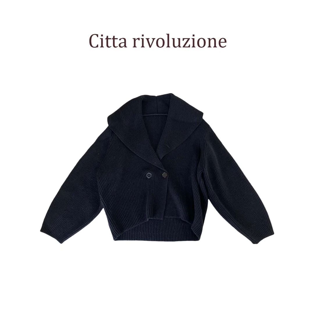 清--二五早春北欧极简 | TOT松弛高级范儿弧形开衫158