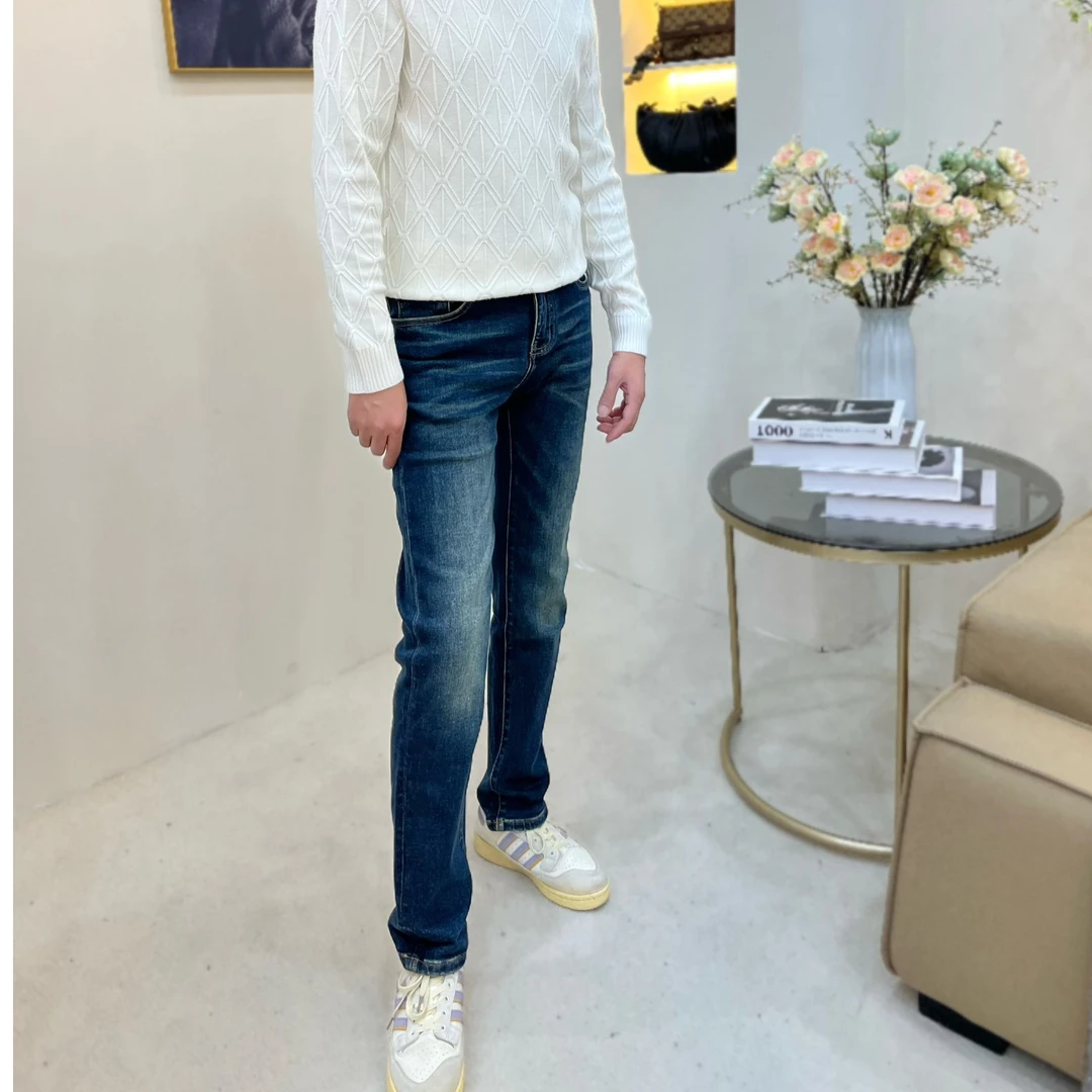 29020秋季水洗牛仔裤男新款潮牌宽松（XL）百搭直筒情侣休闲长裤