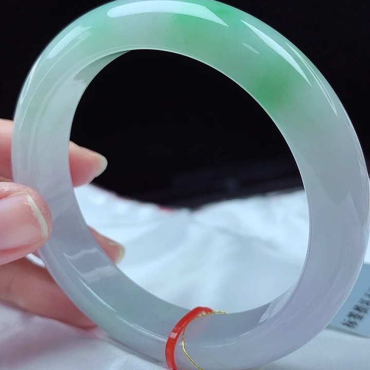 翡翠未镶嵌手镯55圈4849