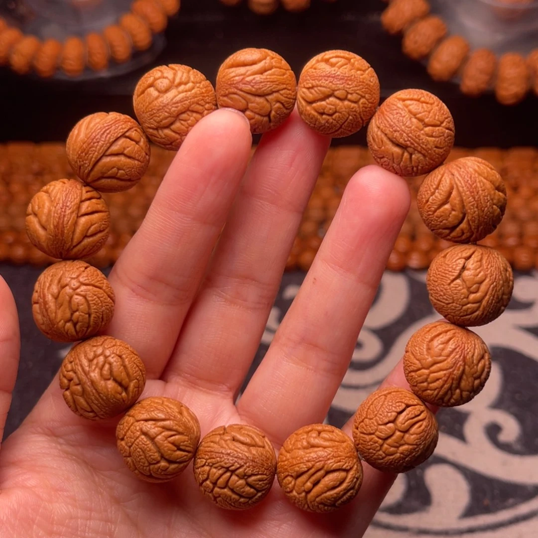 吊坠桃核龙纹龙珠18