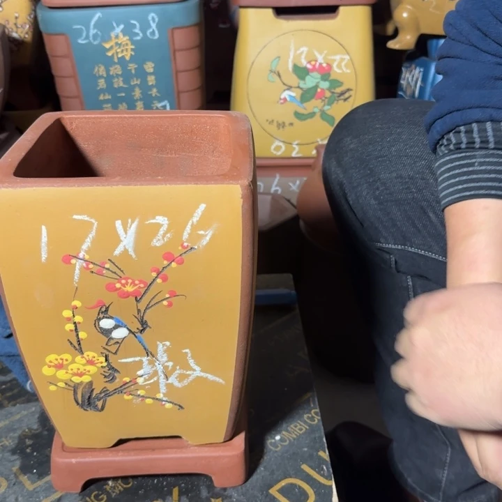 花盆紫砂紫砂花盆瑕疵