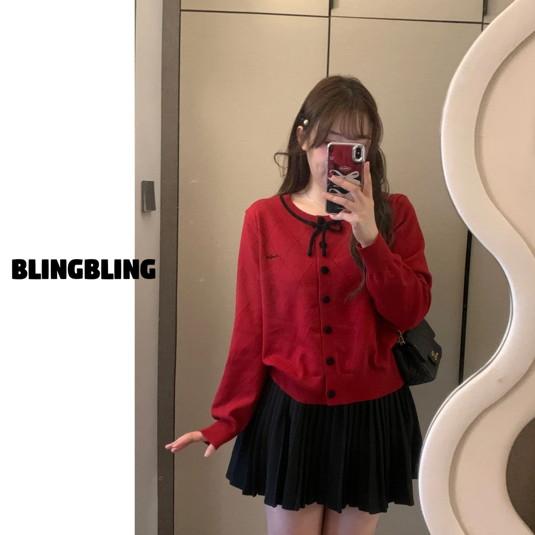 唐不灵微胖《贺新年》大码显瘦毛衣开衫春秋冬保暖温柔百搭内搭