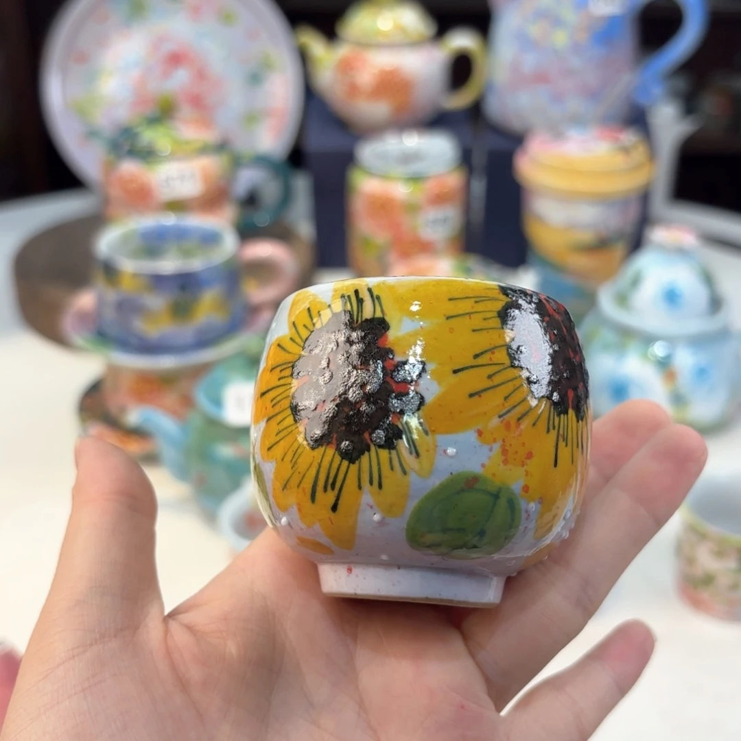 景德镇手绘高温釉下彩陶瓷茶具