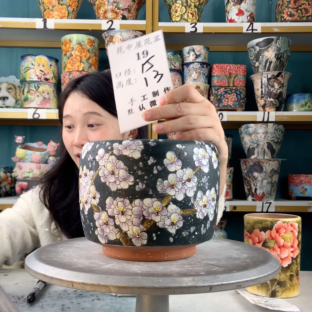 景德镇手工花盆19