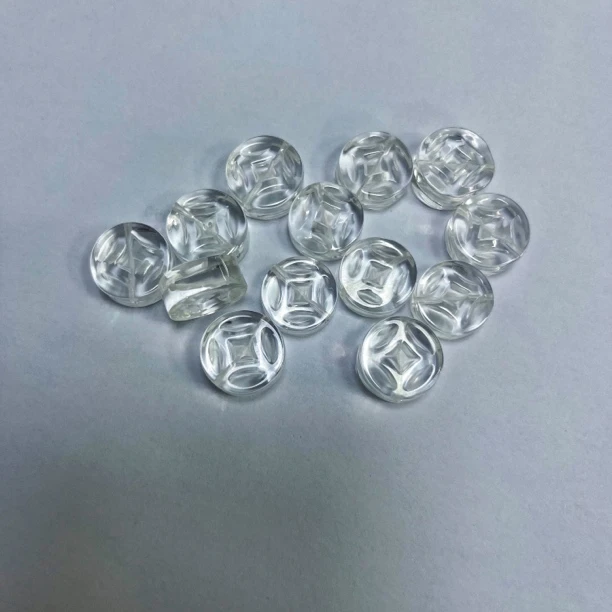 F667白水晶铜钱多样性发一件