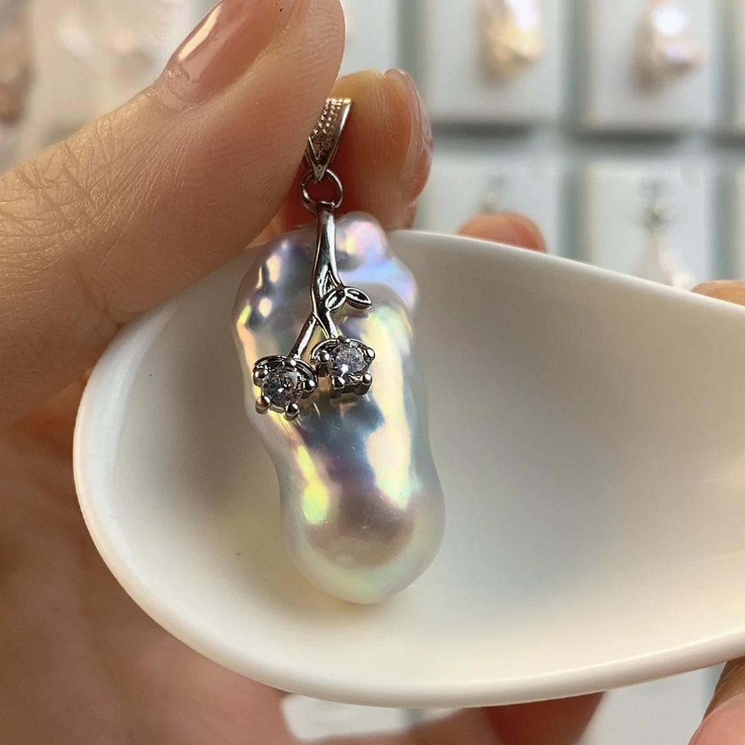 淡水珍珠颈饰合金雅*