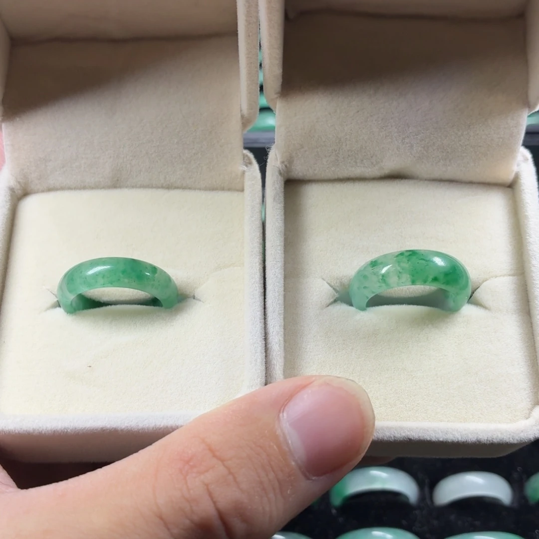 石英质玉未镶嵌戒指18号非洲翠戒指/10
